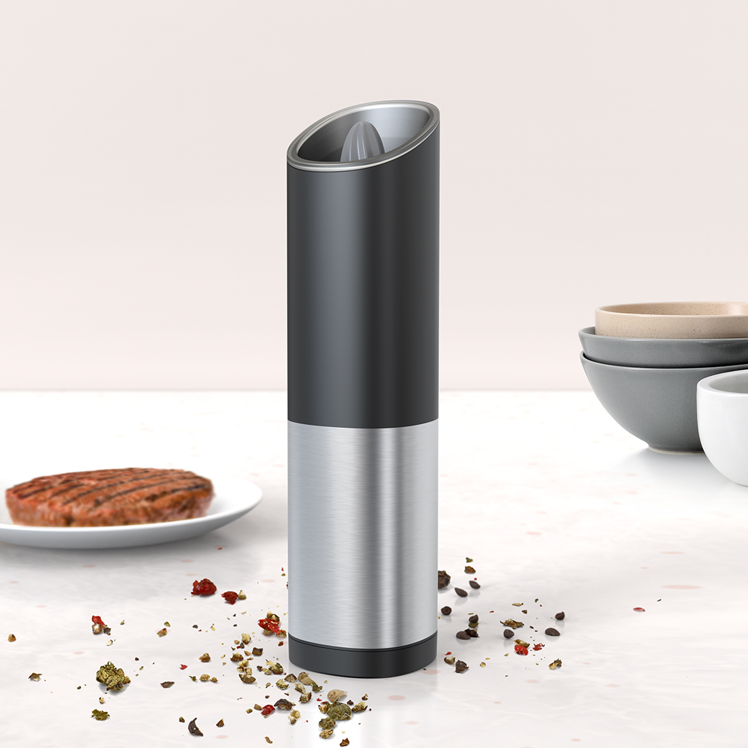 Gravity Electric Pepper and Salt Grinder_Dry battery operated_KW-PGK-0005B