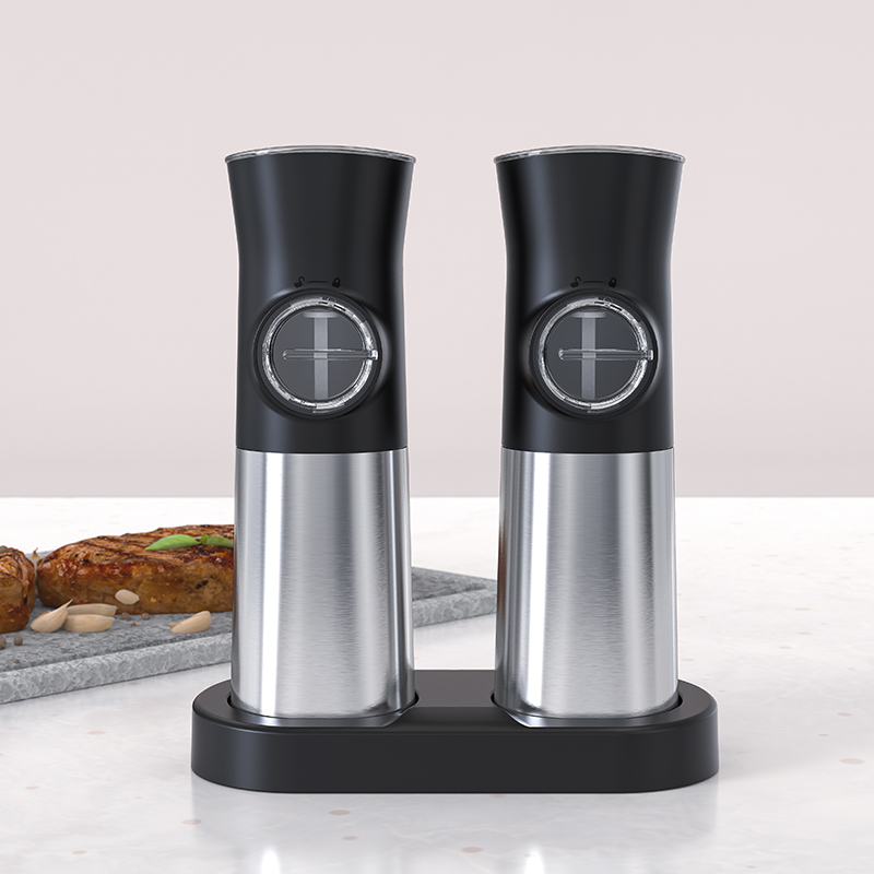 Gravity Electric Pepper Grinder gift set_USB Rechargeable_KW-PGK-0019C