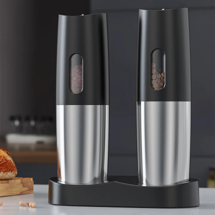 Gravity Electric Pepper Grinder gift set_USB Rechargeable_KW-PGK-0026C