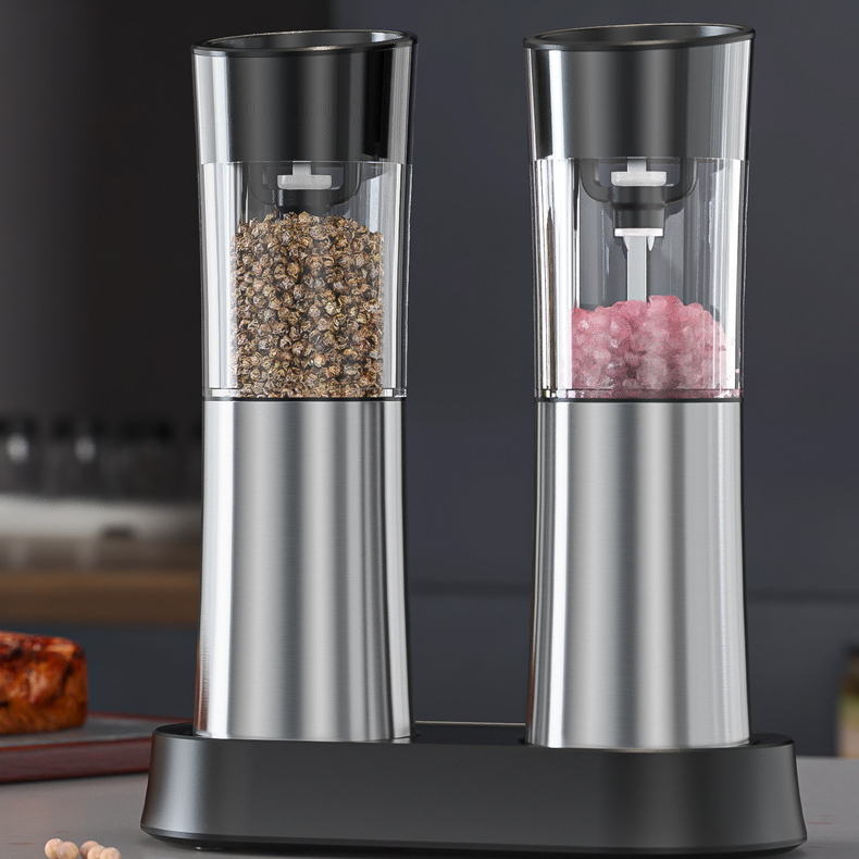 Gravity Electric Pepper Grinder gift set_USB Rechargeable_KW-PGK-0028C