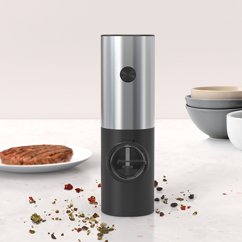 Push-button Electric Pepper and Salt Grinder/Mill_Dry battery operated_KW-PGK-0016B