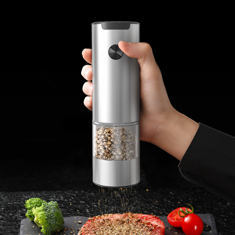 Push-button Electric Pepper and Salt Grinder/Mill_Dry battery operated_KW-PGK-043B1