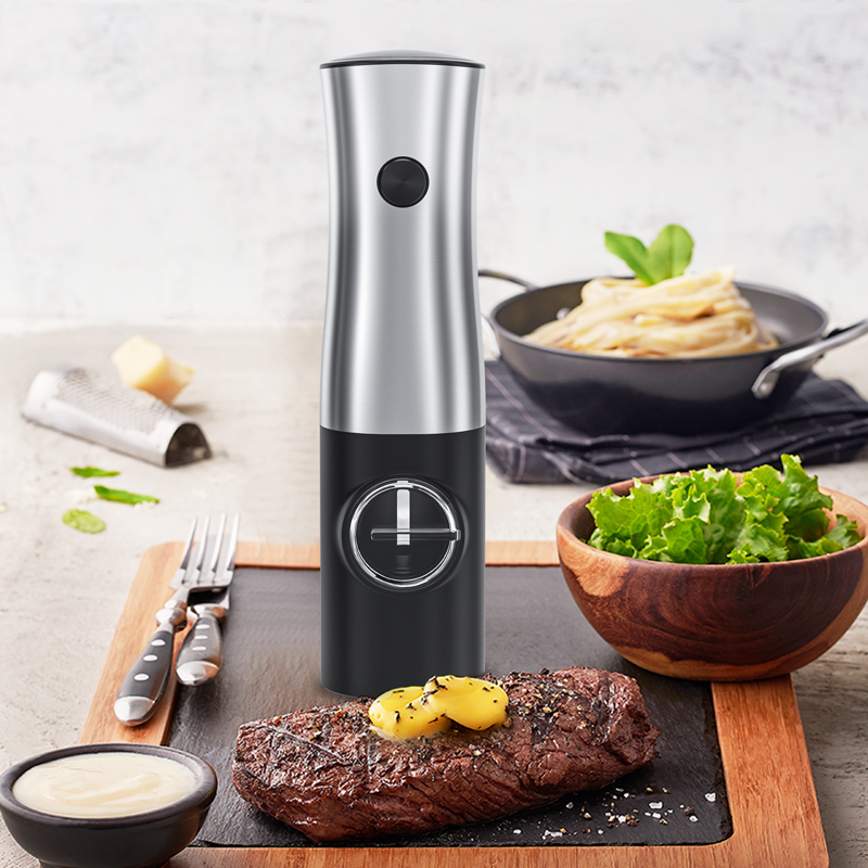 Push-button Electric Pepper and Salt Grinder/Mill_Dry battery operated_KW-PGK-0021B