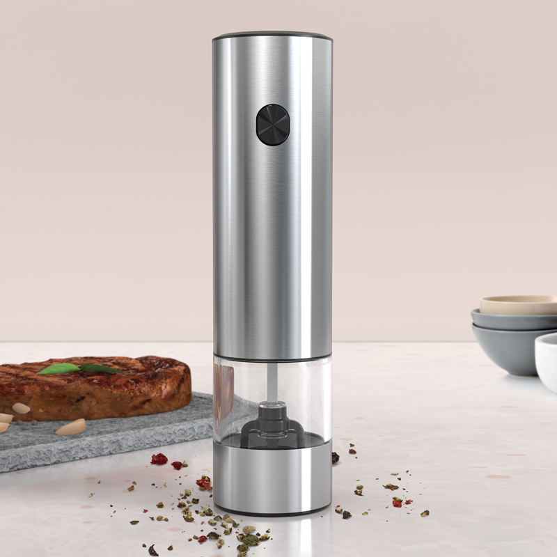 Push-button Electric Pepper and Salt Grinder/Mill_Dry battery operated_KW-PGK-0022B