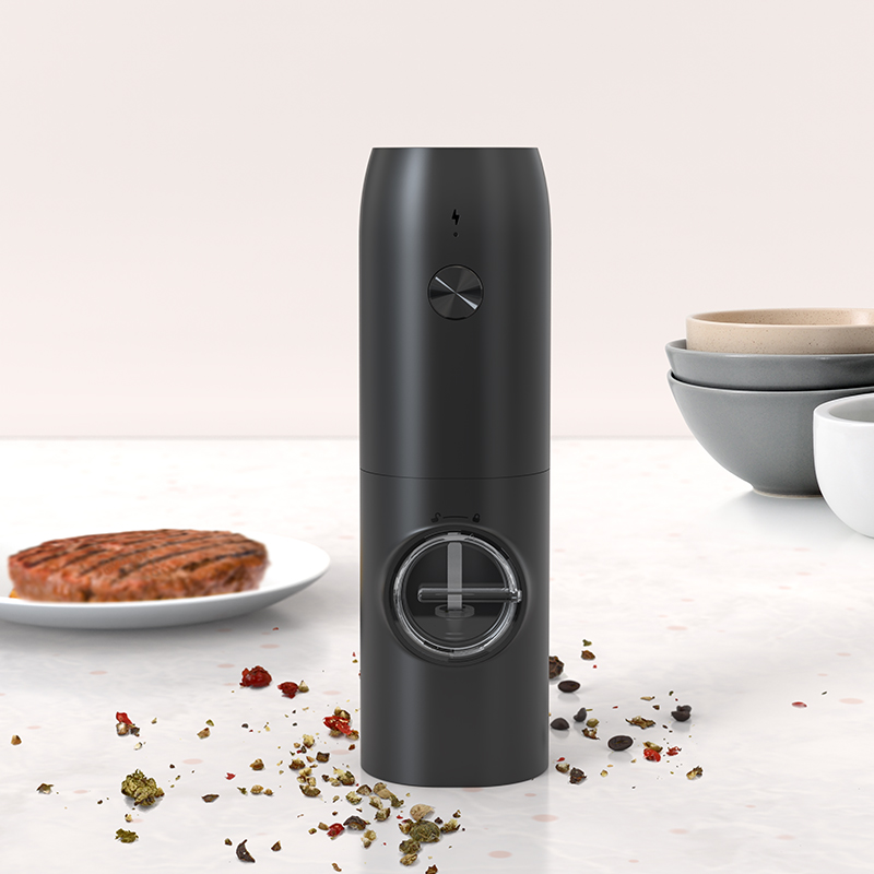 Push-button Electric Pepper and Salt Grinder_USB Rechargeable_KW-PGK-0015A